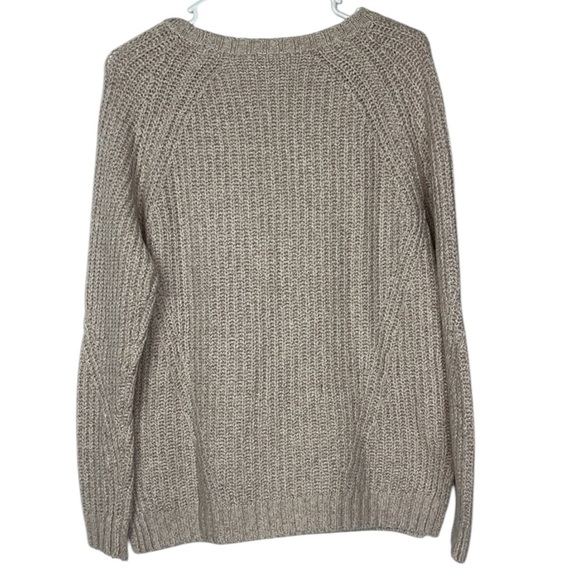 American Eagle Outfitters  AHH-mazingly soft popover crewneck sweater Sz M Taupe - Picture 7 of 7